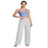 BUBBLELIME 29"/31"/33"/35"/37" Women's Wide Legs Yoga Pants Loose Lounge Sweatpants - Wide Legs_LightGray XL_29" Inseam view 2