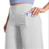 BUBBLELIME 29"/31"/33"/35"/37" Women's Wide Legs Yoga Pants Loose Lounge Sweatpants - Wide Legs_LightGray XL_29" Inseam view 4