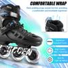 JC JORDEN Inline Skates for Kids Girls and Boys, 4 Sizes Adjustable Roller Skates with Full Light Up Wheels for Women Men, Durable Outer Shell, Roller Skates 4-12 Adults view 2