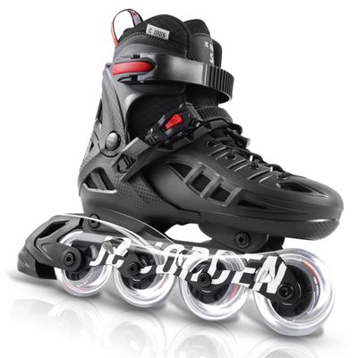 Inline Skates for Kids Girls and Boys, 4 Sizes Adjustable Roller Skates Blades with Full Light Up Wheels for Women Men, Durable Outer Shell, Roller Skates 4-12 Adults