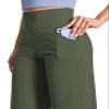 BUBBLELIME 29"/31"/33"/35"/37" Women's Wide Legs Yoga Pants Loose Lounge Sweatpants - Wide Legs_Green S_29" Inseam view 4