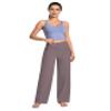BUBBLELIME 29"/31"/33"/35"/37" Women's Wide Legs Yoga Pants Loose Lounge Sweatpants - Wide Legs_Taupe XL_31" Inseam view 2