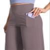 BUBBLELIME 29"/31"/33"/35"/37" Women's Wide Legs Yoga Pants Loose Lounge Sweatpants - Wide Legs_Taupe XL_31" Inseam view 4