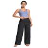 BUBBLELIME 29"/31"/33"/35"/37" Women's Wide Legs Yoga Pants Loose Lounge Sweatpants - Wide Legs_Black L_29" Inseam view 2