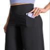 BUBBLELIME 29"/31"/33"/35"/37" Women's Wide Legs Yoga Pants Loose Lounge Sweatpants - Wide Legs_Black L_29" Inseam view 4