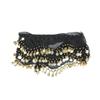 Belly Dance Belt, Scarf Belly Dance Waist Chain Belt with Girls Women's Shape Skirts Dancing Costume Gold Skirts, Black view 1