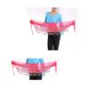 Belly Dance Belt, Scarf Belly Dance Waist Chain Belt with Girls Women's Shape Skirts Dancing Costume Gold Skirts, Black view 2