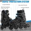 Inline Skates for Kids Girls and Boys, 4 Sizes Adjustable Roller Skates Blades with Full Light Up Wheels for Women Men, Durable Outer Shell, Roller Skates 4-12 Adults view 3