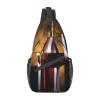 CSGJMYGS Sling Bag for Women Men Three Wine Bottles and Glass Over Cross Chest Bag Diagonally Casual Fashion Travel Hiking Daypack view 1