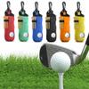 6 Pcs Golf Ball Carry Bag Neoprene Golf Tee Holder Pouch Portable Golf Ball Holder with Hook Keychain Belt Clip Golf Ball Bag Pouch Club Golf Gifts for Men Women,Multicolor view 4