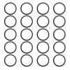 Be In Your Mind 20 Pcs 2mm Bicycle Bottom Bracket Flywheel Washer Spacer Bicycle 7 8 9 10 11 Speed Cassette Disc Aluminium Alloy Flywheel Hub Spacers Black view 1