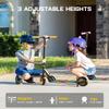 FanttikRide C9 Apex Kids Electric Scooter, Bluetooth Music Speaker, Colorful Light for Kids 8-12, 3.9-5.2 ft, 132 lbs, 5 Miles Range, Up to 40 min Ride Time, 5/8/10 MPH, 3 Adjustable Heights, Yellow view 4