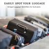 14 Pack Silicone Luggage Tag for Suitcases with Stainless Loop, TSA Approved, Privacy Protection Travel Essentials Bag Tags by Gostwo, Black view 3