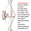 60 Inch Black Hunter Original Recurve Bow 20-60lbs Traditional Wood Longbow Right and Left Handed American Hunting Longbow for Outdoor Hunting Shooting (25 Lbs, Wood/Right Handed) view 2