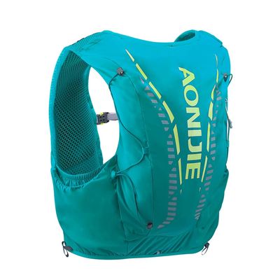 AWKSPORTS 12L Hydration Vest Pack with Survival Whistle, High Capacity and Adjustable Off-Road Backpack for Trail Running Outdoor Cycling Marathon (Turquoise,S/M)