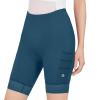 YKYWBIKE Cycling Shorts Women 4D Padded Biker Shorts Women Tummy Control Bike Short High Waisted Gym Workout Compression Biking Short Breathable Riding Underwear Blue view 4