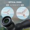 20-60x80 ED Spotting Scope - Triple ED Glass, 20-60x Variable Magnification, Waterproof and Anti-Fog HD Scope, Diamond White Coating, Professional Equipment for Birdwatching view 4