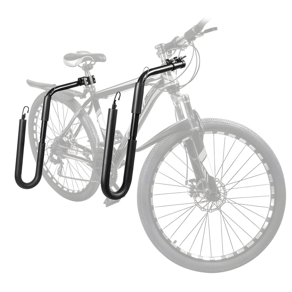 DTNESS Bicycle Surfboard Racks, Bike Surf Board Holder for Shortboards, Longboards, SUP Paddleboards, Skis, Windsurfing Boards, Outdoor Sports Surfing Wakeboard Carrier Mount for Bike