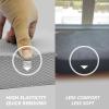 Exercise Balance Pad 15.7" x 13" x 2"Balance Foam Mat for Physical Therapy Equipment & Strength Stability Training, Slip Resistant Foam Mat for Yoga, Pilates, Meditation (Grey) view 3