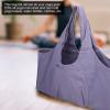 Large Yoga Mat Bag, Oversized Yoga Bag Lightweight Storage One Shoulder Bag Multi Functional Storage Pockets Canvas Travel Bag Yoga for Women Fits Mats (Purple) view 2