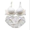 Kawaii Lolita Bras And Panty School Lingerie lovely girls underwear set lace thin section bra large size fall and winter (Color : Beige set, Size : 85B) view 1