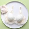 Kawaii Lolita Bras And Panty School Lingerie lovely girls underwear set lace thin section bra large size fall and winter (Color : Beige set, Size : 85B) view 4