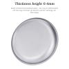 Boundless Voyage Titanium Camping Plate Dishes Saucer Lightweight Round Dinnerware Set Stackable Serving Plates Pasta Plates Travel Outdoor Home Kitchen Tableware Set Ti1117T view 4