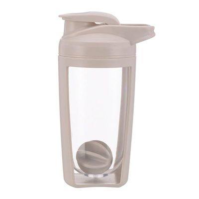 1pc Shaker Cup Fitness Sports Bottle Portable Large Capacity Plastic Protein Powder Shake Mixer (Grey, 650Ml)