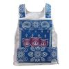 F.N.JACK Tactical Vest Paisley - Adjust Straps and Belt with 2 Pockets Outerwear Vests (One Size, Blue an White) view 1