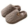 Fixizy Thick-soled cotton slippers autumn and winter home indoor plush cotton slippers view 1