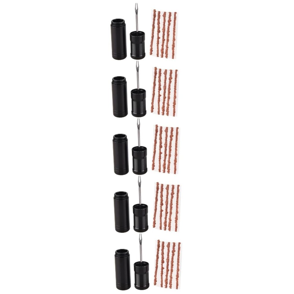CALLARON 5sets Rubber Repair Strip Kit Tubeless Tire Fixing for Cycling Emergency Repairs Lightweight Portable Compatible Wheels