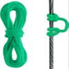Archerest Bow String D Loop, 10 ft. D Release Nocking Loop Rope for Compound Bowstring Archery Green