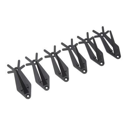 HOHXFYP 6Pcs European Mount Skull Hanger, Iron Antler Shape Deer Skull Wall Mount Hanger, Trophy Mount Skull Hooker Bone Bracket for Hanging and Mounting Bear, Pronghorn,Smaller Skulls