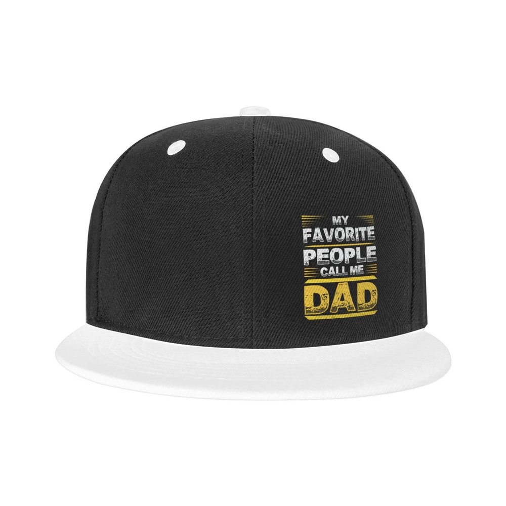 My Favorite People Call Me Dad Baseball Cap Women Men Adjustable Dad Golf Trucker Hat White