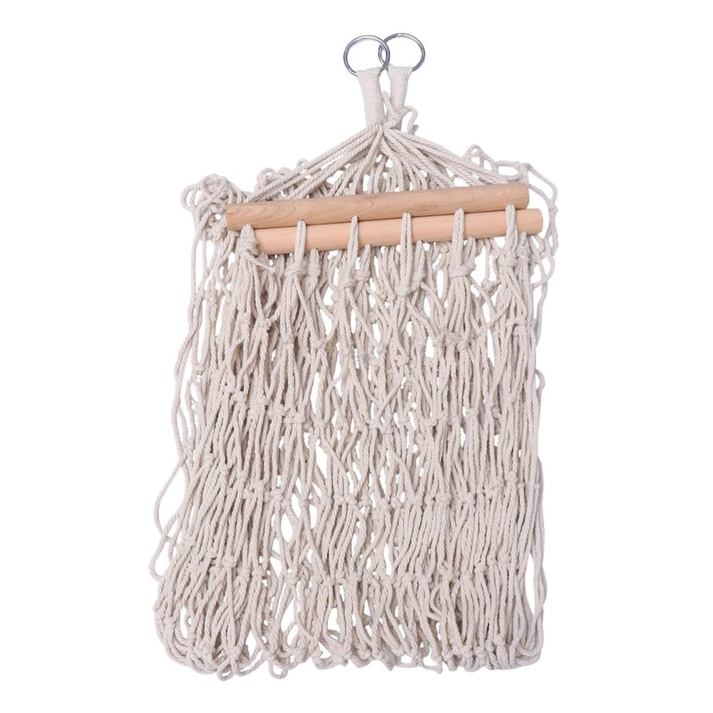 Kisangel Macrame Swing Hammock Chair Reticulated Camping Hammock Cotton Rope Tree Swing Rope