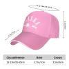 Alaska Est. 1959 State Map Souvenir Gift Men Baseball Cap Women Adjustable Sun Summer Dad Golf Trucker Hat Pink view 2