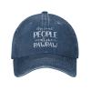 My Favorite People Call Me Paw Paw Men Baseball Cap Adults Dad Sun Vintage Trucker Hat Navy view 1