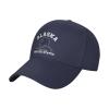 Alaska Est 1959 Patriotic Flag Curved Brim Baseball Cap Men Adjustable Sun Dad Summer Golf Trucker Hat Navy view 2