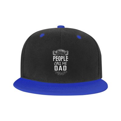 My Favorite People Call Me Dad Baseball Cap Men Women Cowboy Golf Dad Trucker Hat Blue