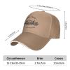 Classic Vintage Retro Alaska Est 1959 Warm Men Baseball Cap Adjustable Dad Sun Summer Golf Trucker Hat Natural view 2