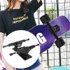 Gavigain Skateboard Bracket, Aluminum Mg Alloy Professional Skateboard Bracket,Skateboarding Accessories (Black) view 3