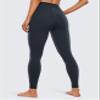 CRZ YOGA Womens Butterluxe High Waisted Yoga Leggings 28" - Double Seamed Buttery Soft Comfy Athletic Gym Workout Pants True Navy X-Large view 2