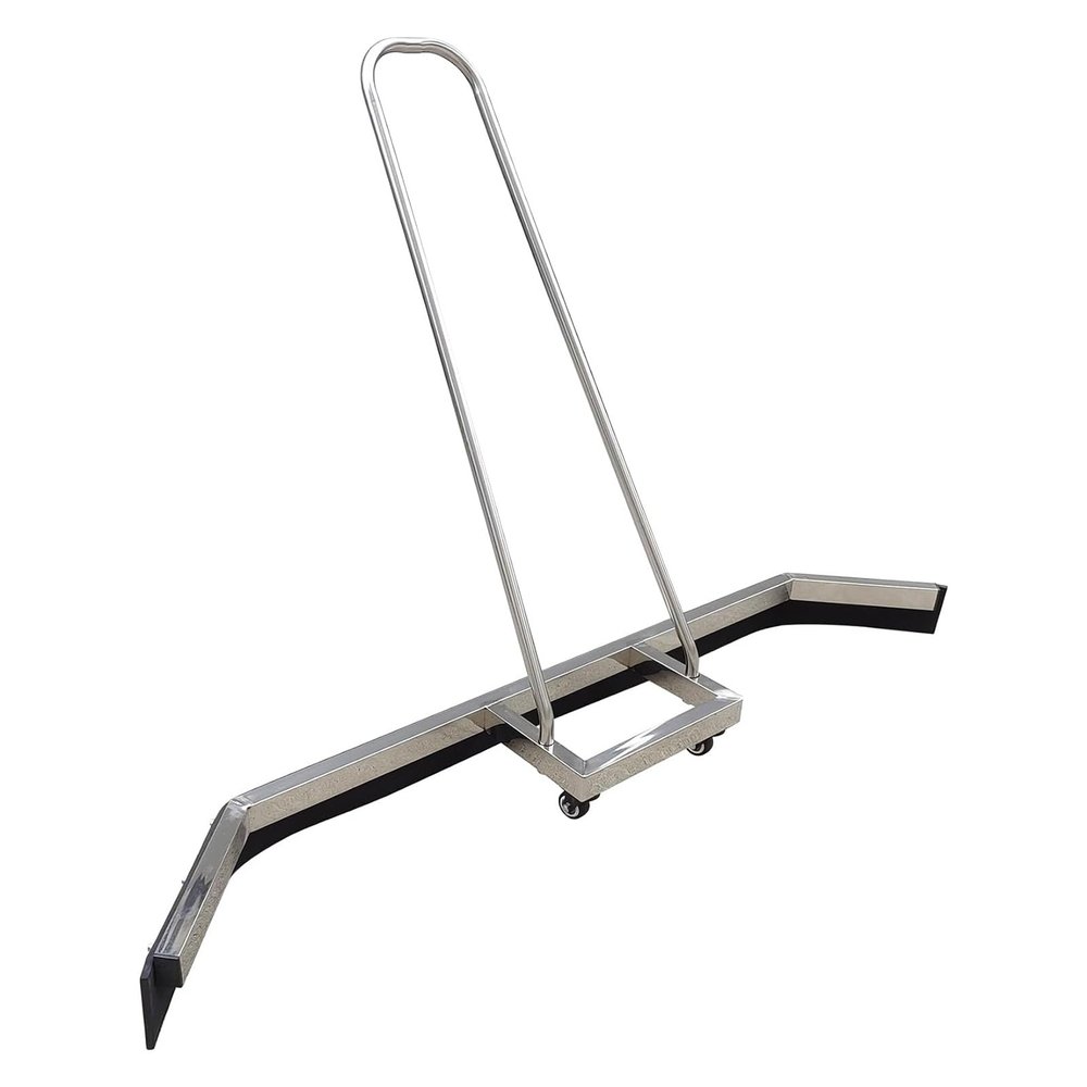YLQFGUVWK Sports Tennis Court Squeegee, Stainless Steel Tennis Court Wiper, with Wheels/Handle/with Replacement rain Shuttle