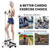 Hesitroad Stepper Exercise Machine,Health & Fitness Stepper with Resistance Bands,Upgraded Air Powered Stair Steppers with Weight Loading,Quiet Hydraulic Fitness Stepper with LED Monitor view 4