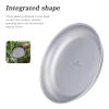 Boundless Voyage Titanium Camping Plate Dishes Saucer Lightweight Round Dinnerware Set Stackable Serving Plates Pasta Plates Travel Outdoor Home Kitchen Tableware Set Ti1120T view 3