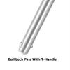 1Pack Dia 5/16"(9.5mm) T-Handle Weight Stack Replacement Pin Detent Hitch Locking Pin Strength Training Gym Equipment for Exercise (Locking Space: 4") view 2