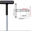 1Pack Dia 5/16"(9.5mm) T-Handle Weight Stack Replacement Pin Detent Hitch Locking Pin Strength Training Gym Equipment for Exercise (Locking Space: 4") view 4