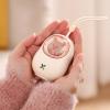 WeNtor Cartoon USB Charging Electric Hand Warmer Charging self-Heating Portable Portable Electric Hand Warmer, 2400mA, Pink view 2