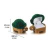 Katutude 2 Pack Cute Ring Jewelry Boxes Mini Turtle Ring Holder Box with Single Slot Earrings Jewelry Storage Display Case Romantic Proposal Wedding Engagement Ring Holder, LTZESSUS014781 view 2