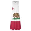 California Flag Women's Short Sleeve Maxi Dresses Casual Long Loose Dresses with Pockets S view 4
